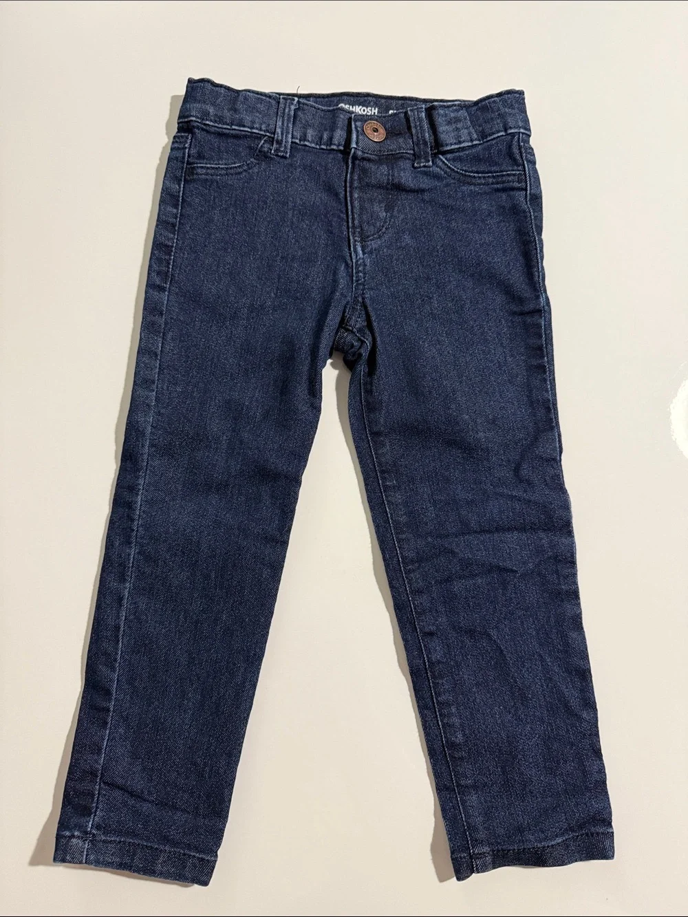 OshKosh B'gosh Girl Navy Blue Stretch Denim Jeans for Kids Sz 3T